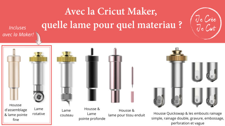 Cricut Maker, 11 Différentes Lames Pour De Nombreux Matériaux ...